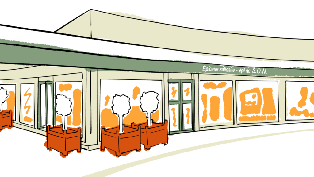 L'épicerie solidaire, vue extérieure